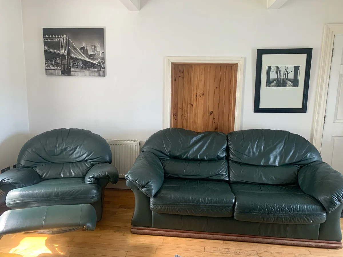 Italian leather couch - Image 1
