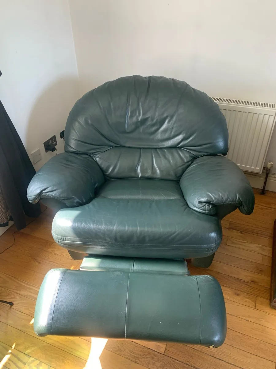 Italian leather couch - Image 2