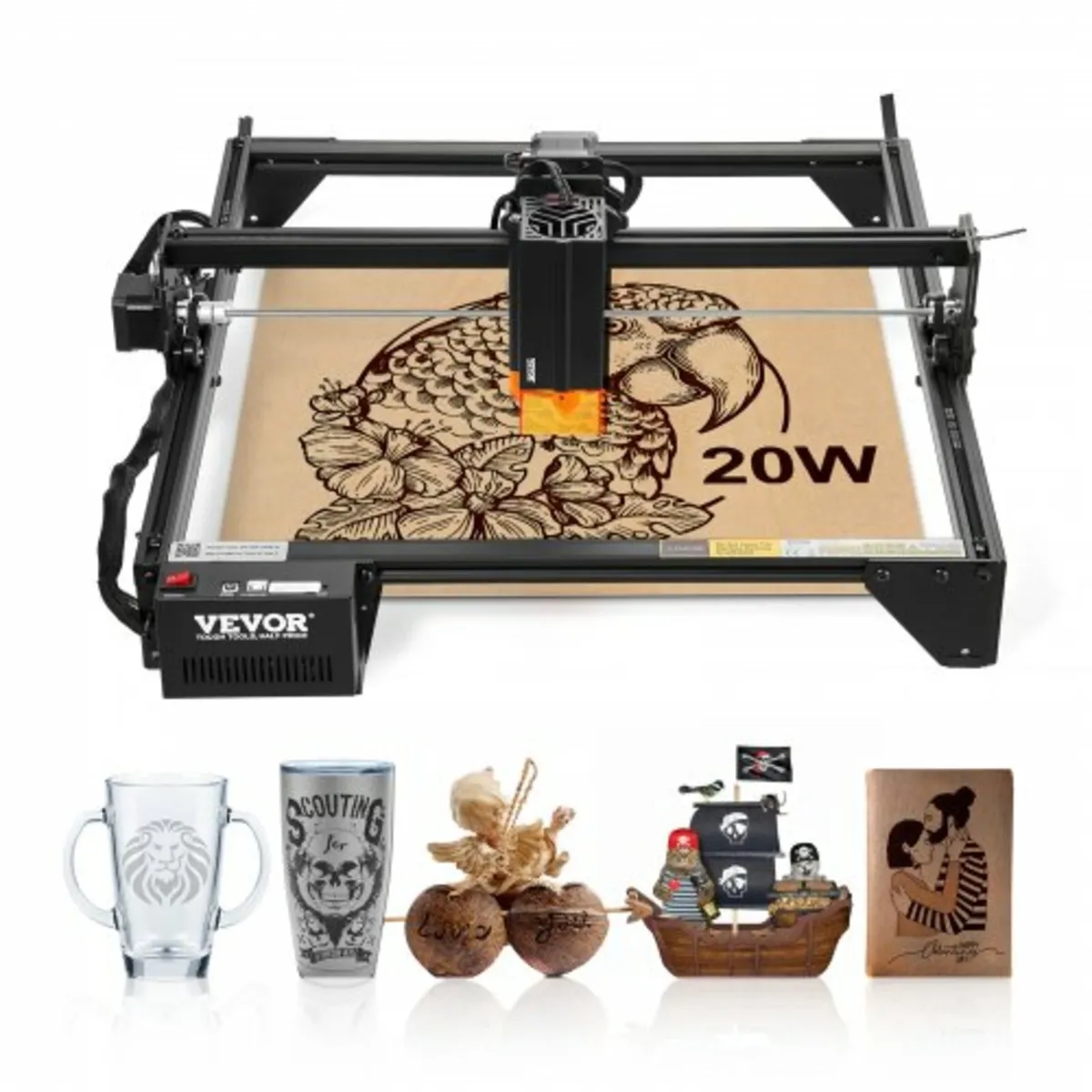 Laser Engraver Laser Engraving Machine 20W Compres - Image 1