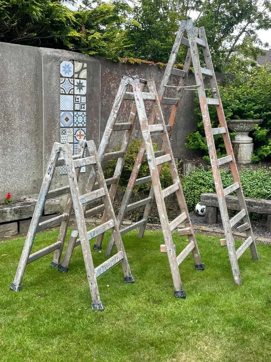 A-frame step ladders x 3.