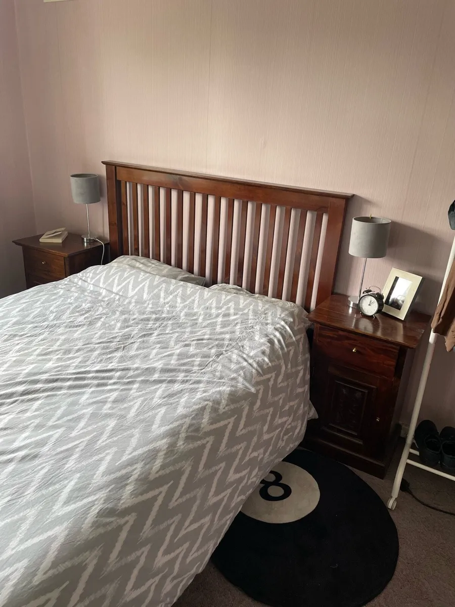 Solid Mahogany Bed - Image 1
