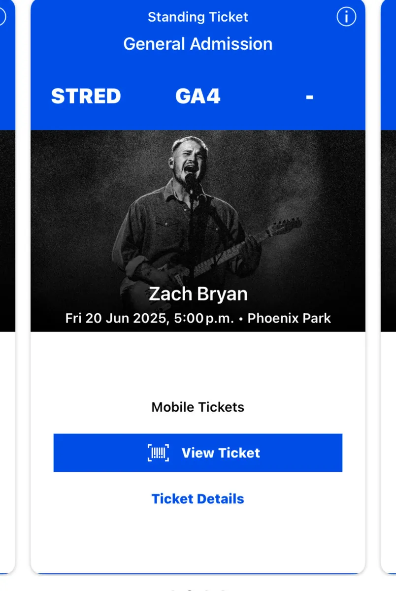 Concert tickets