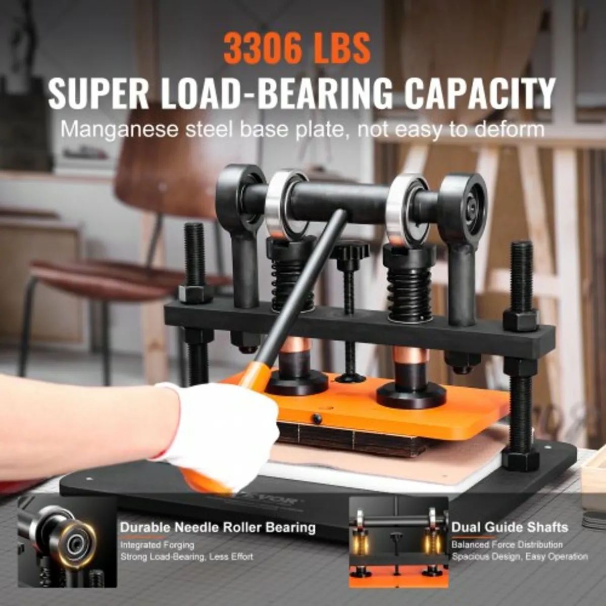 Leather Cutting Machine, 11 x 5.5 in Embossing Pla - Image 3