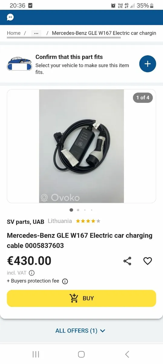 Mercedes benz rechargeable cable - Image 2