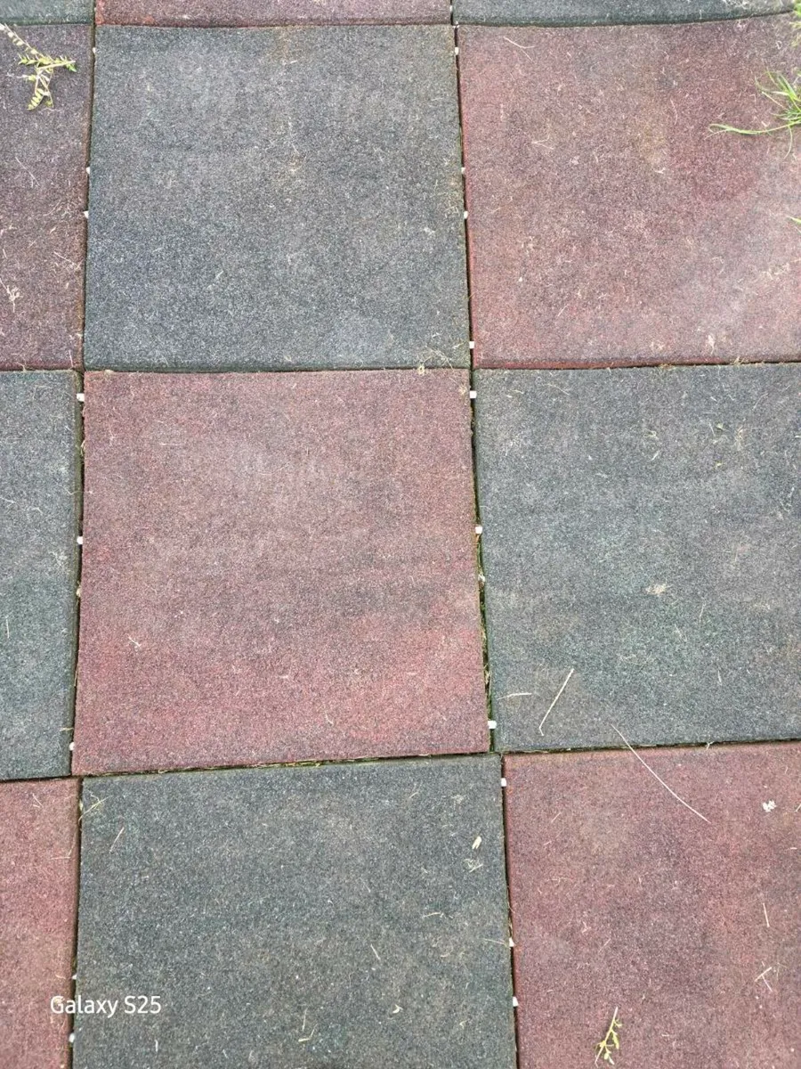 Rubber playground tiles
