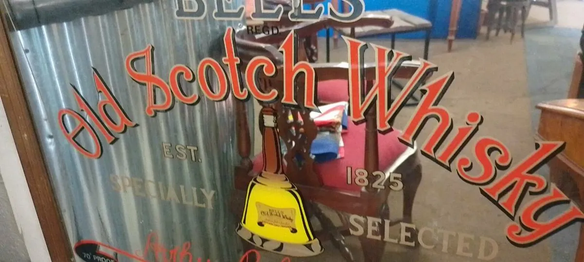 Original Vintage Bells Whisky Mirror - Image 2