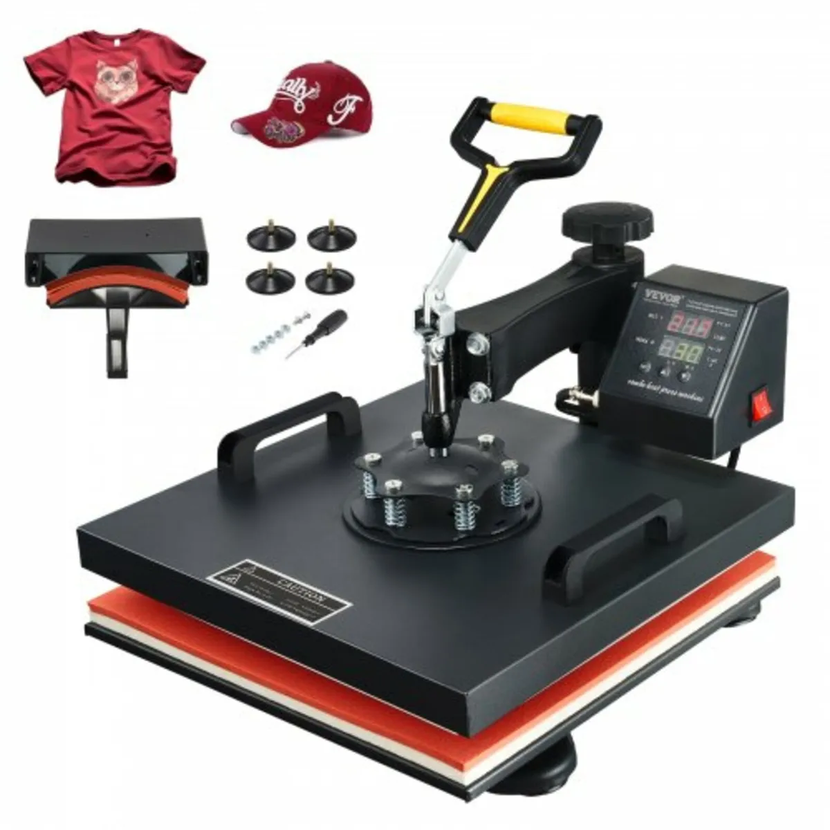 Heat Press Machine, 15x15inch / 38x38cm, 2IN1 Clam - Image 1