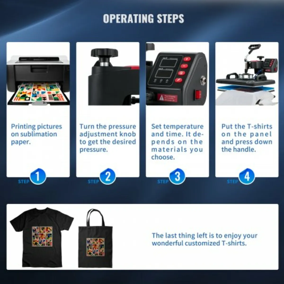 Heat Press, 5 in 1 Heat Press Machine Machine 12x1 - Image 2