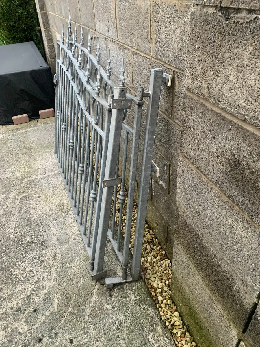 Galvanised Double Garden Gates - Image 4