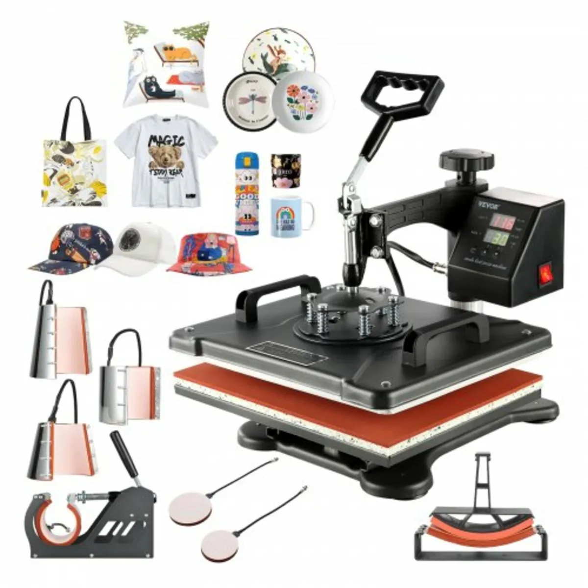 Heat Press 8 in 1 Heat Press Machine 38x30cm T-shi - Image 1