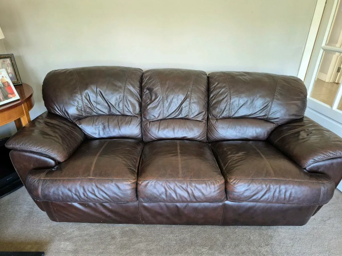Free 3 seater leather couch