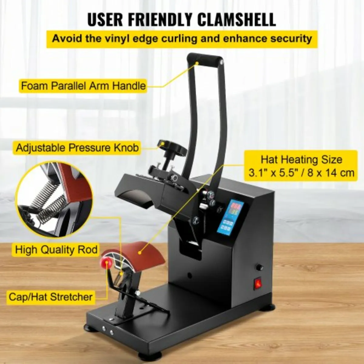 Hat Heat Press 5.5 x 3.5 inch Heat Press Machine 6 - Image 4