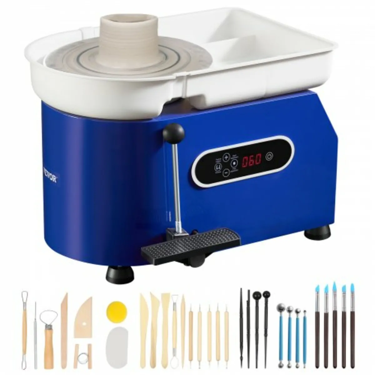 11in Ceramic Wheel Foot Pedal Sculpting Tools Apro - Image 1