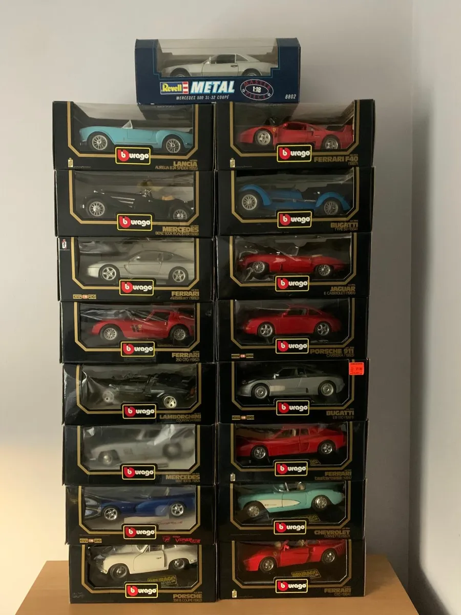 A Collection Of Burago Model Cars - Scale 1/18 - Image 1