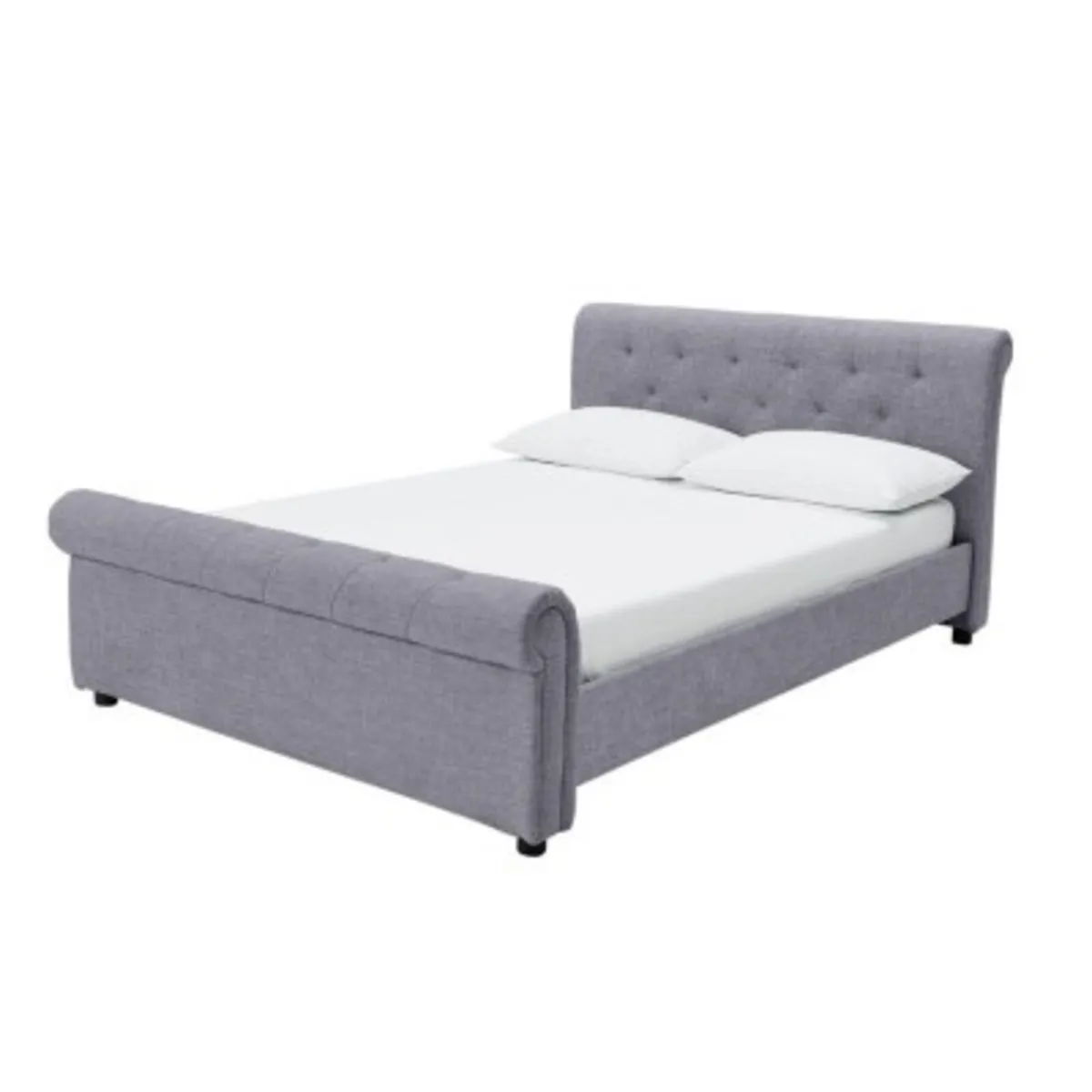 Newbury Superking Fabric Bed Frame - Grey