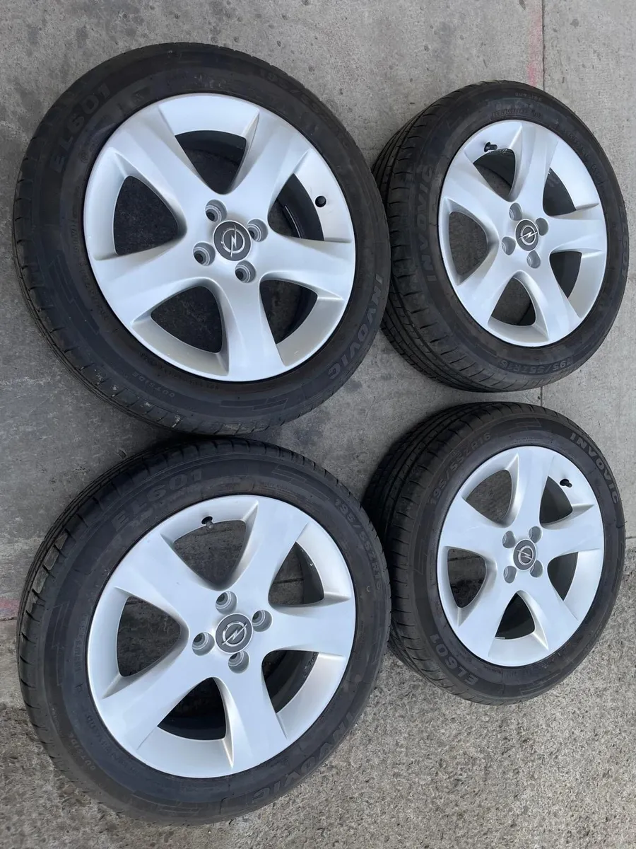 Opel Corsa Alloy Wheels & Tyres 195/55R16 - Image 3