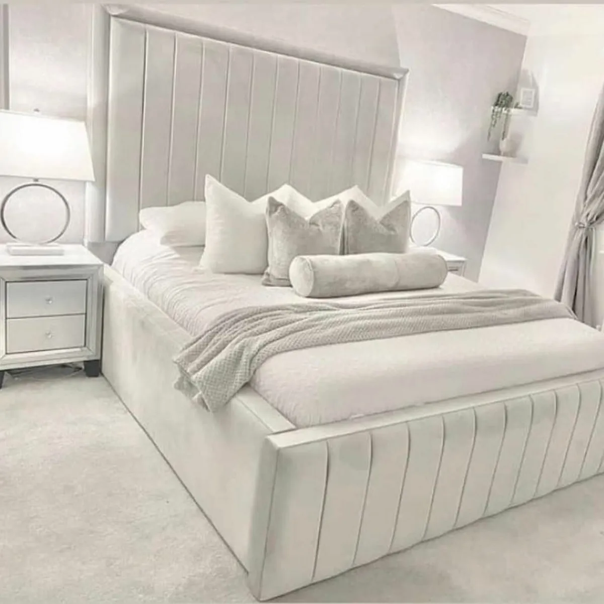 New Beds Double Bed King Bed with Mattress - Image 1