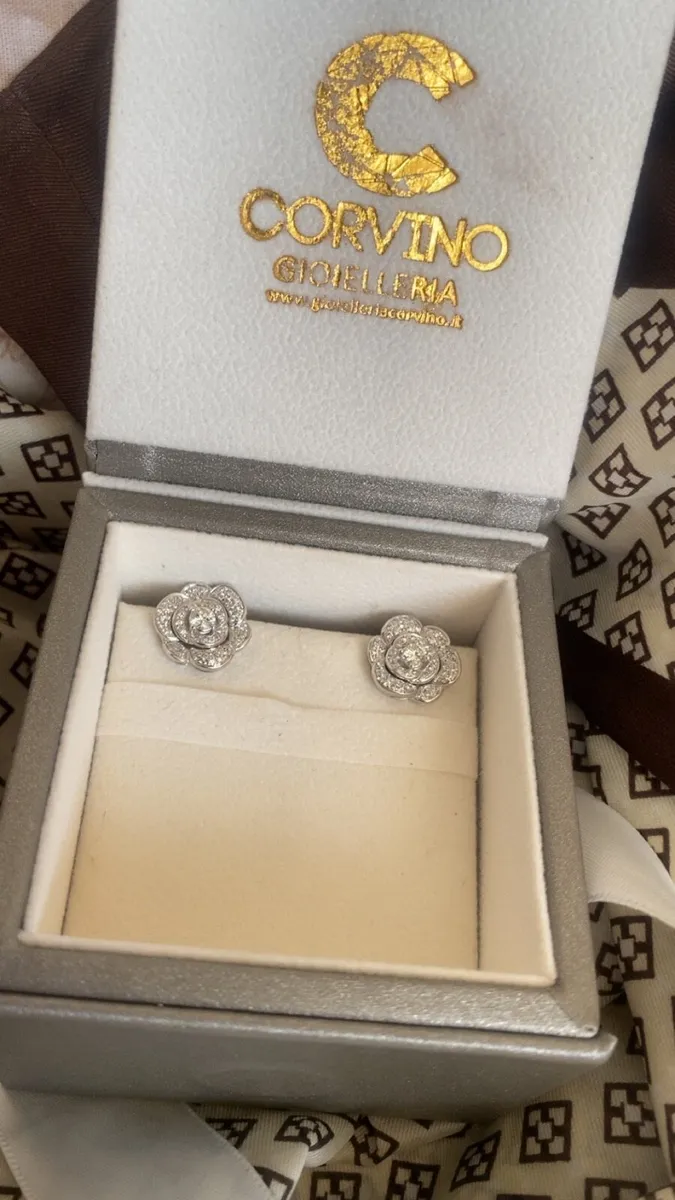 Diamond earrings - Image 4