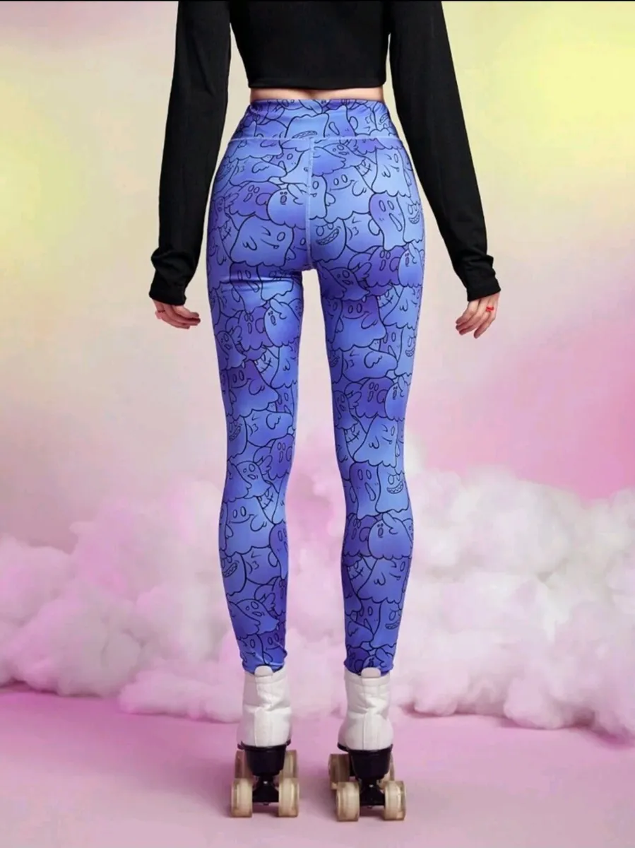 SHEINNeu Allover Print Leggings Size S - Image 3