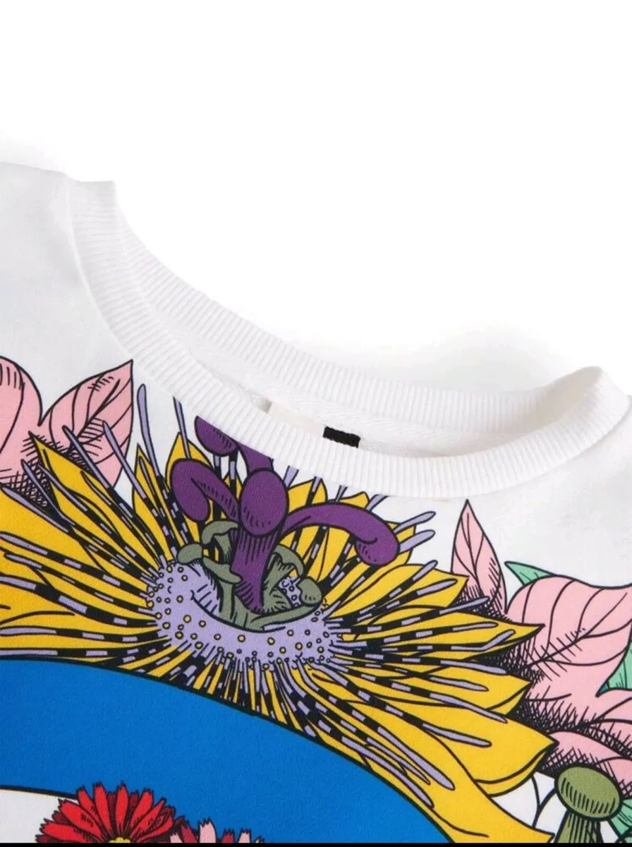 Frida Kahlo White Botanical Print Sweatshirt  Size - Image 4