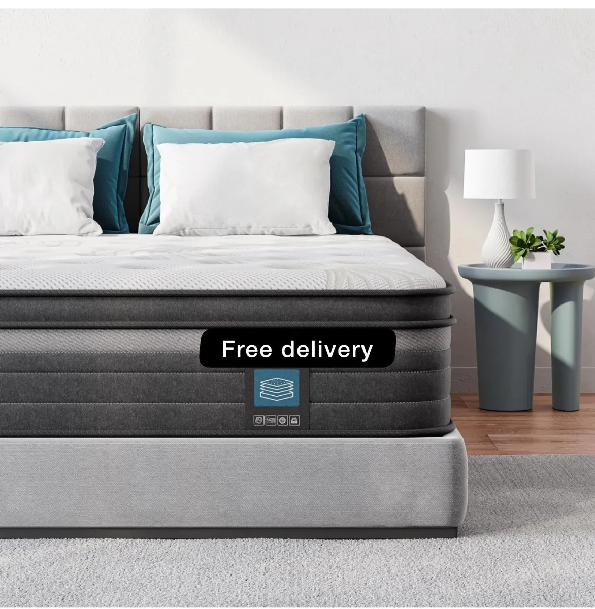 Gel Individually Pocket Sprung Double Mattress 4FT - Image 1