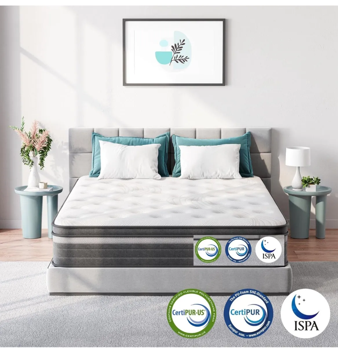 Gel Individually Pocket Sprung Double Mattress 4FT - Image 1