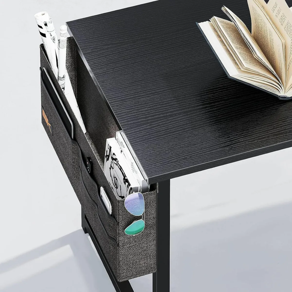 Computer Writing Desk Office Table Black 120x48cm - Image 3