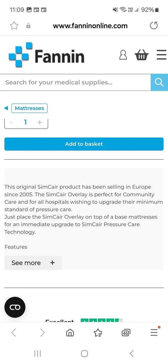 Simcair mattress - Image 4