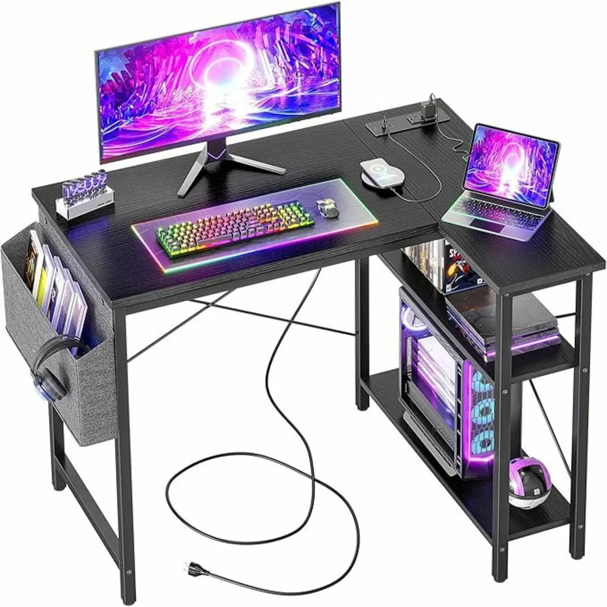 Gaming Corner Computer Desk Table 100x70cm - Image 1