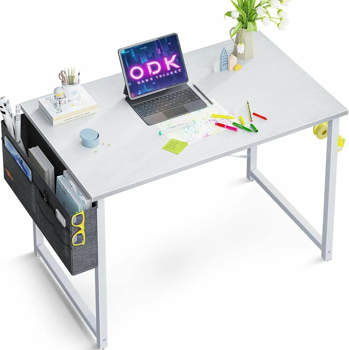 Computer Desk 80x40 cm Office Desk Computer White - Image 3