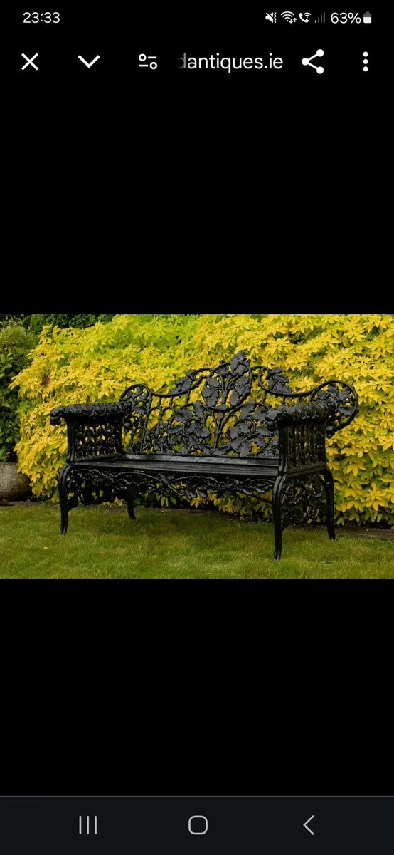 CAST IRON BENCH - Image 4