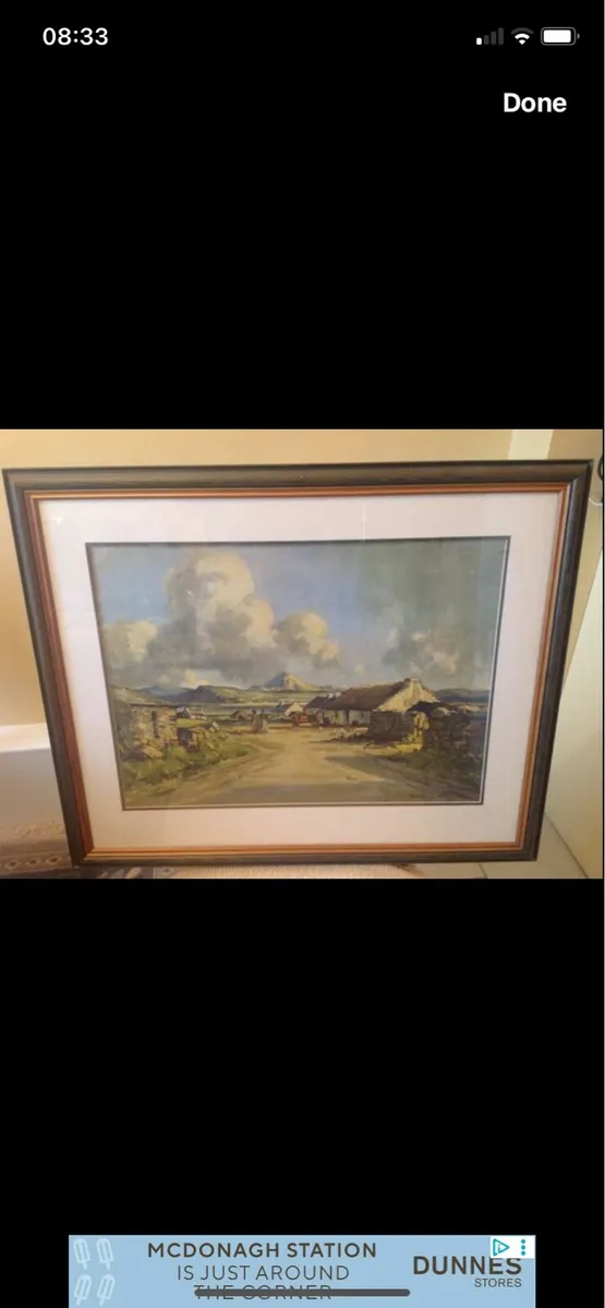 Large Maurice Wilks Print - Image 1