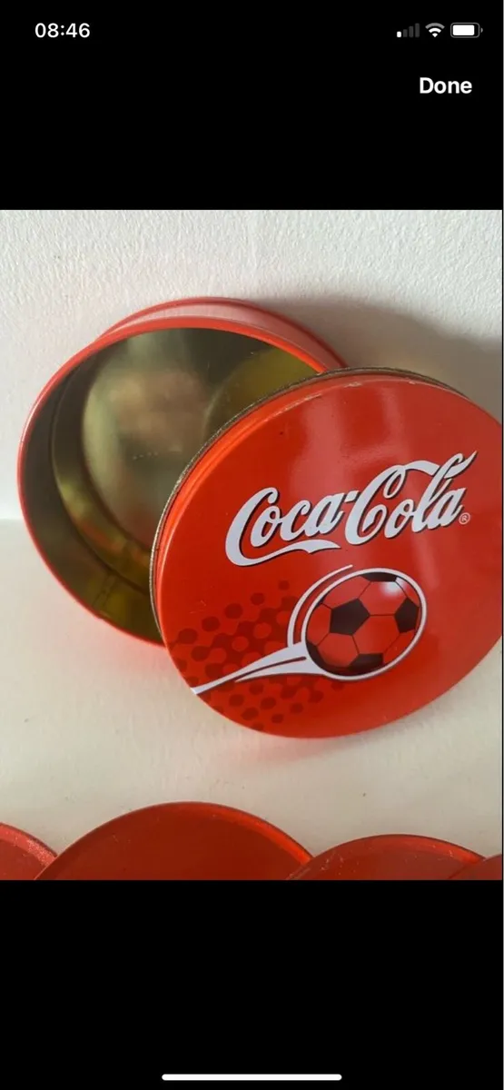 Coca Cola Football Coasters Set - Image 3