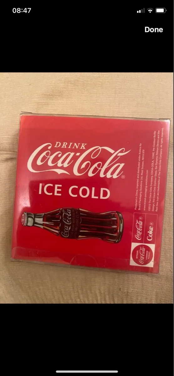 New Coca Cola Cork Backed Coasters - Image 2