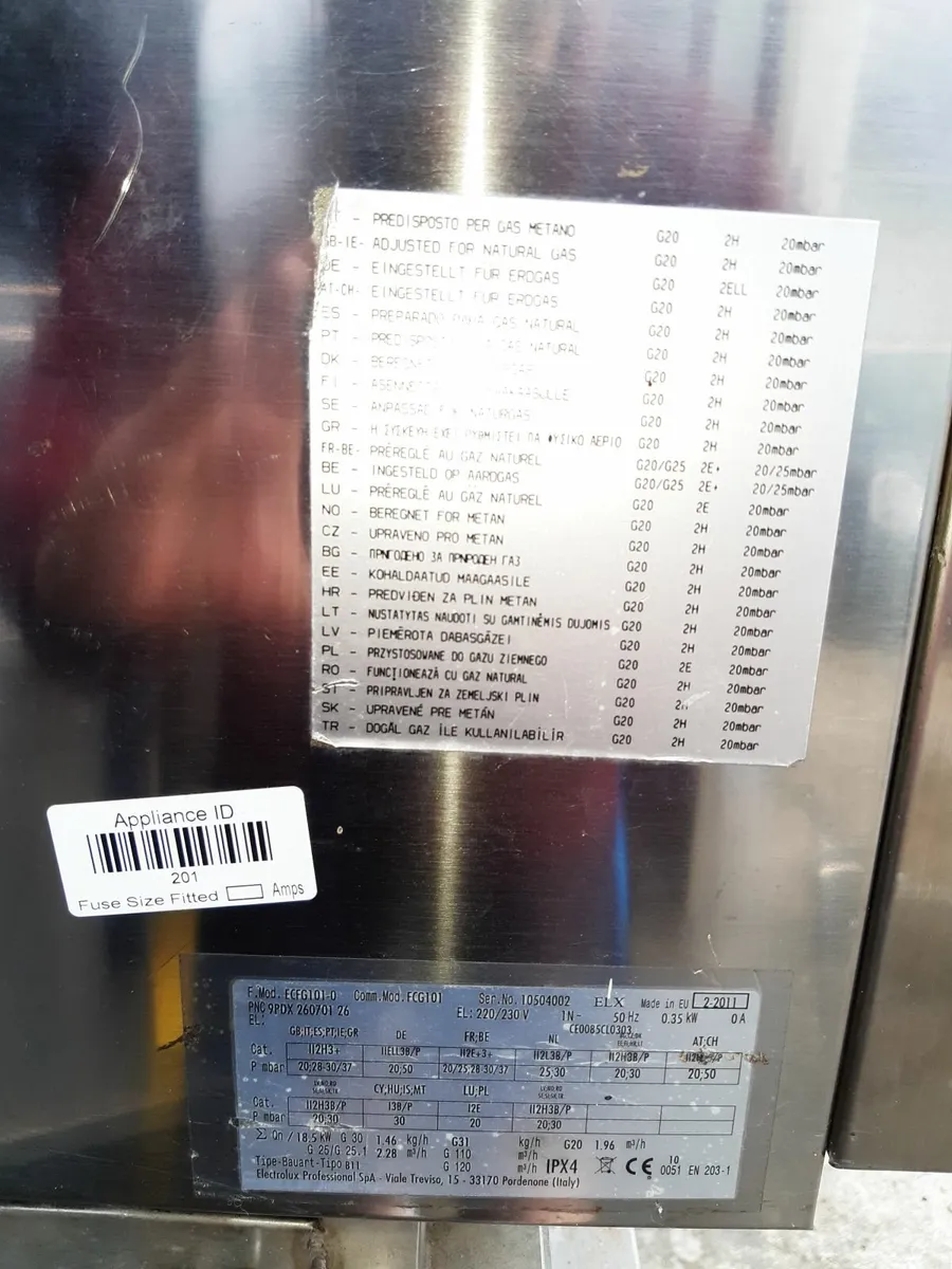 Commercial Electrolux 260701 convection oven gas - Image 2