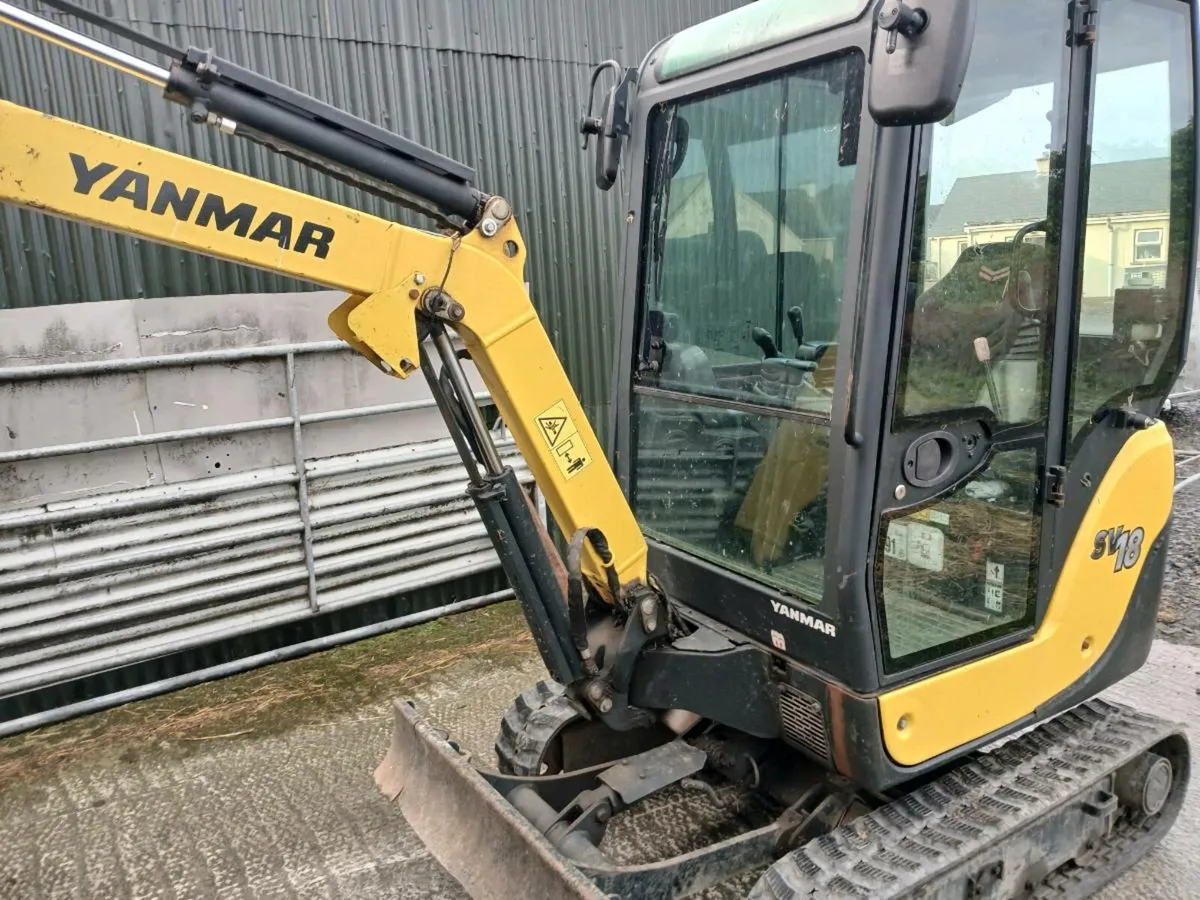 Yanmar sv18 mini digger - Image 2