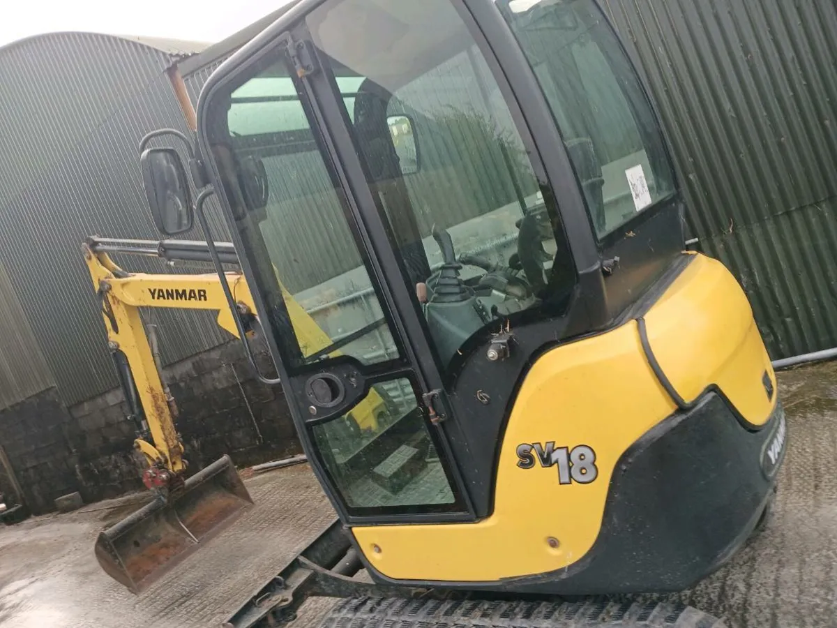 Yanmar sv18 mini digger - Image 3