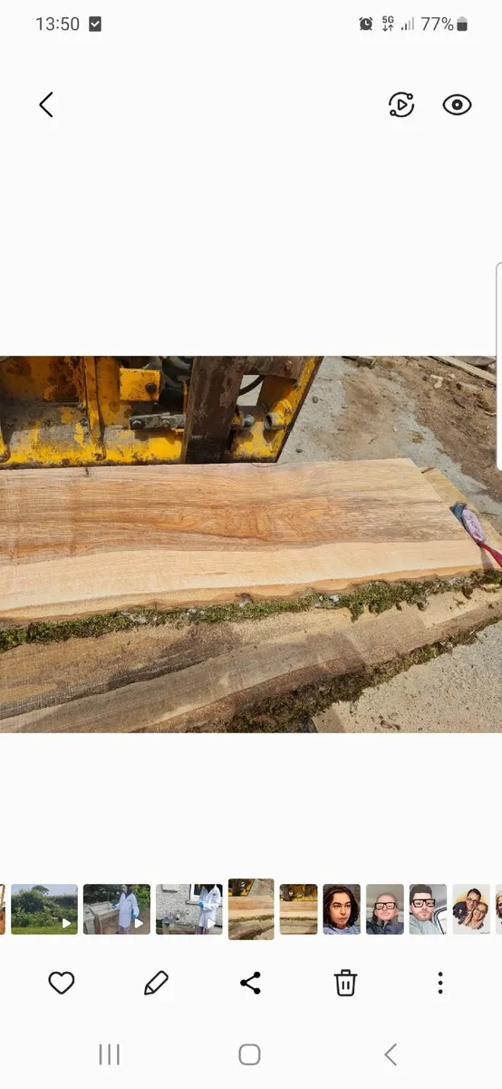 Planks of hardwood timber - Image 1