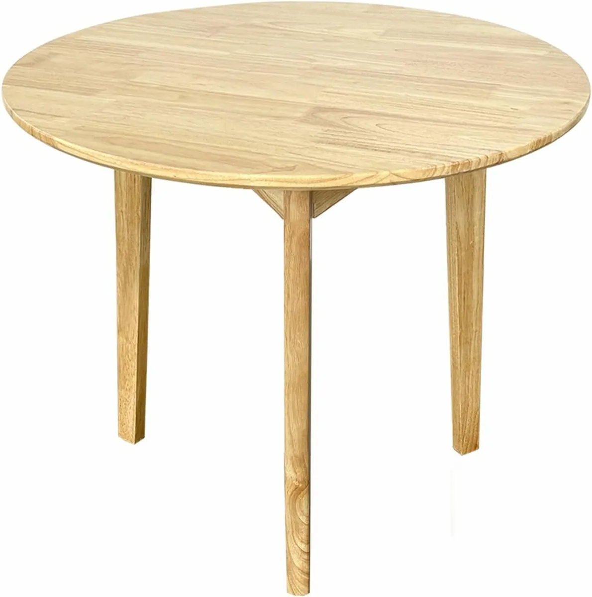 Round Dining Table Solid Wood 90cm (Table only) - Image 3