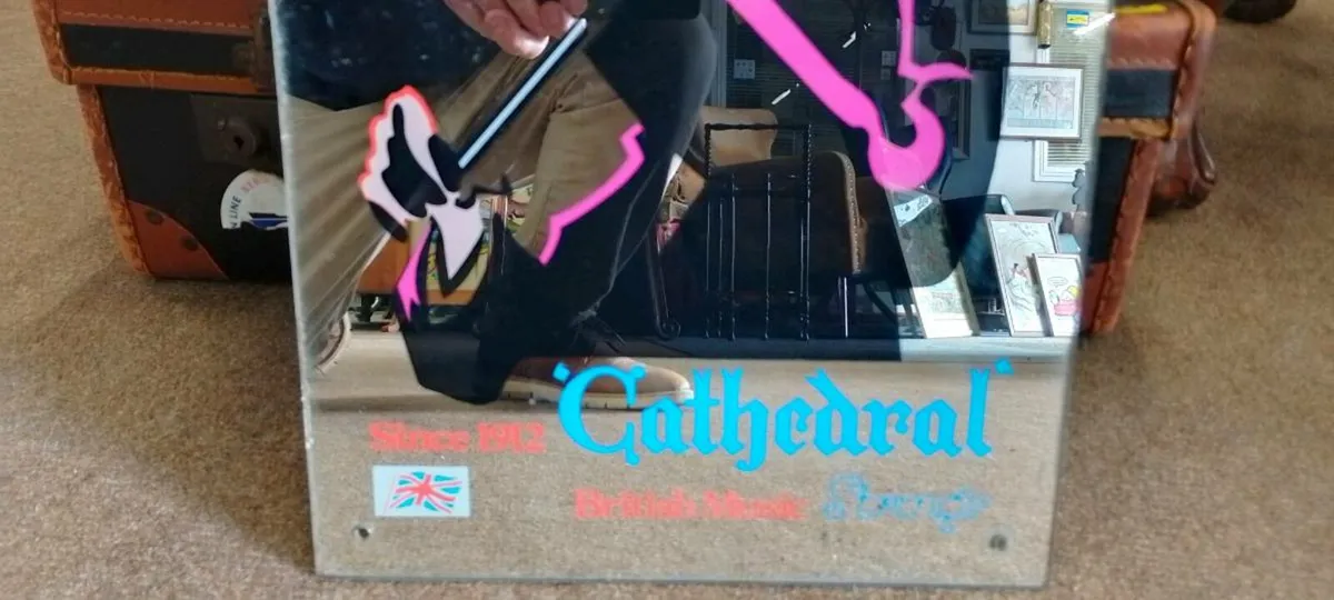 Vintage "Cathedral"Strings Advert Mirror - Image 2