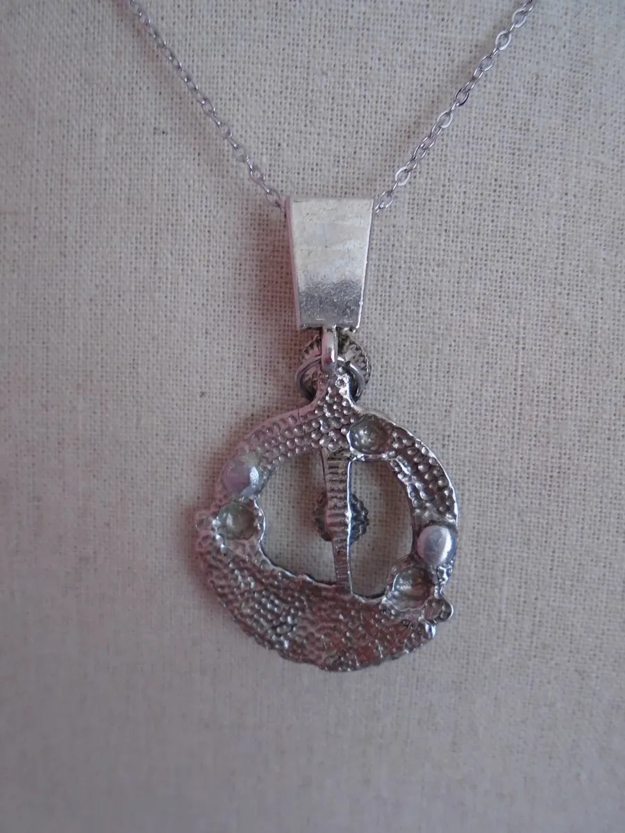 Upcycled necklace,Tara brooch necklace,Jewellery - Image 4
