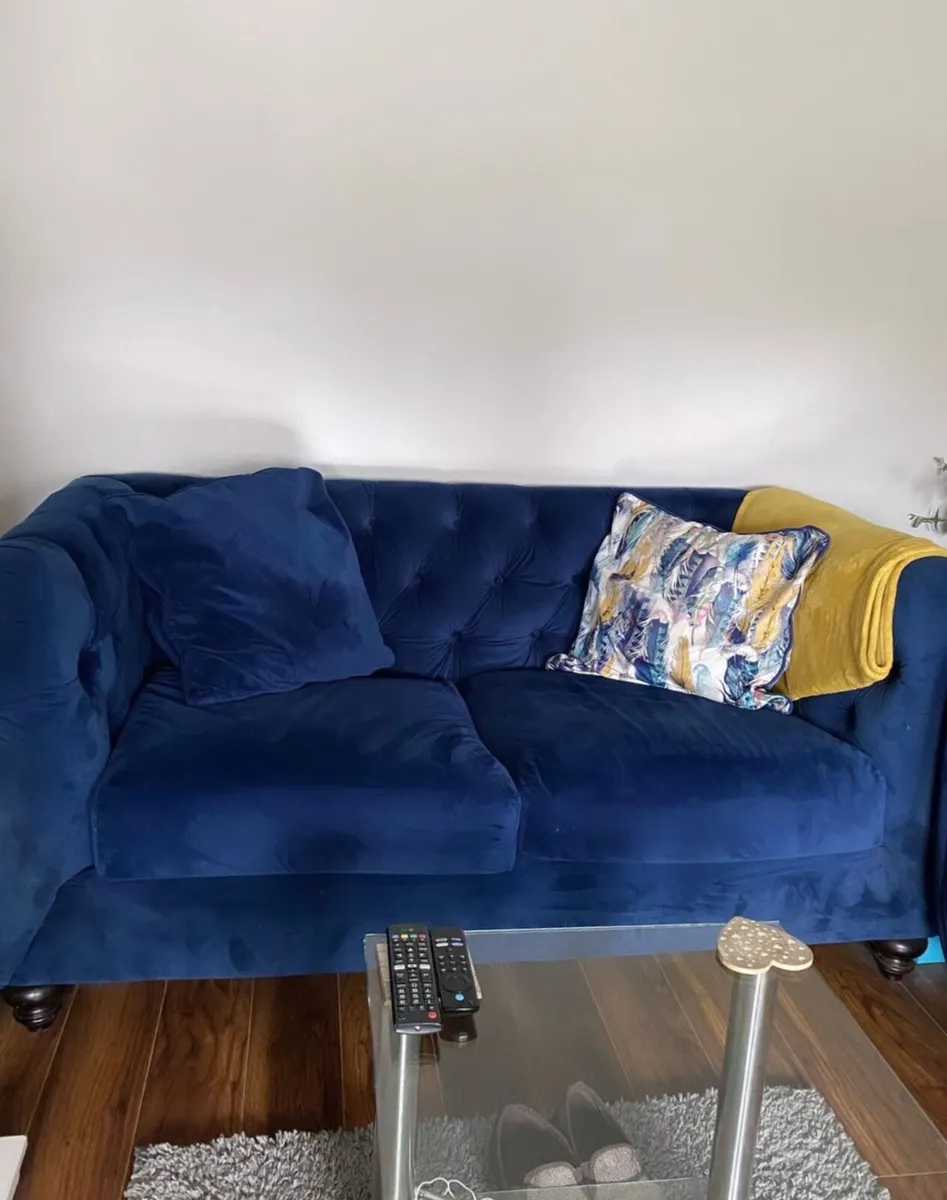 Navy Sofa Set - Image 2