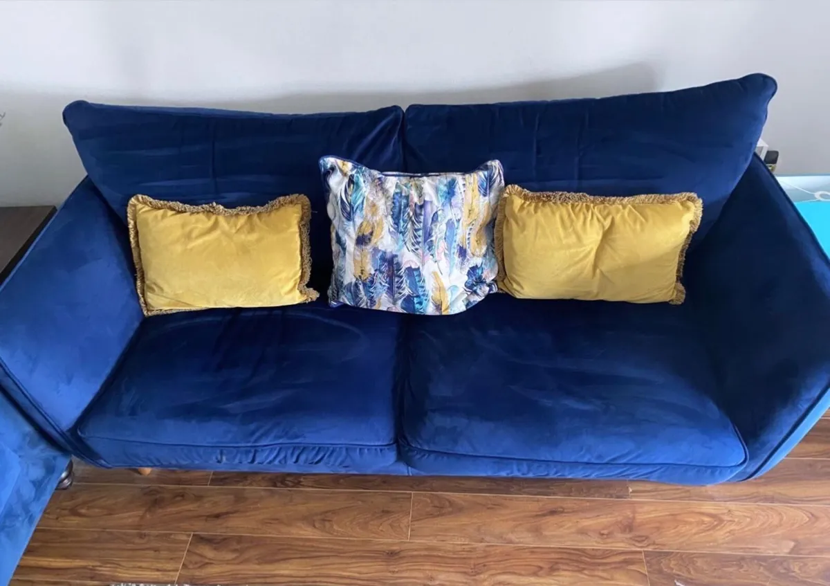 Navy Sofa Set - Image 3