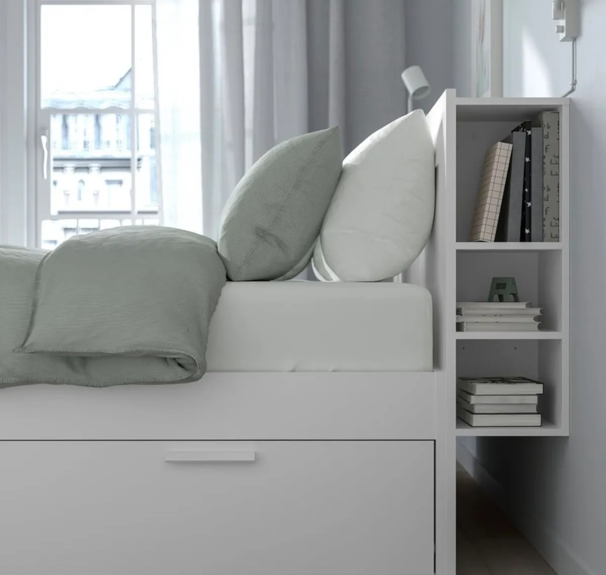 IKEA Brimnes 5ft (king) Bedframe with storage - Image 3