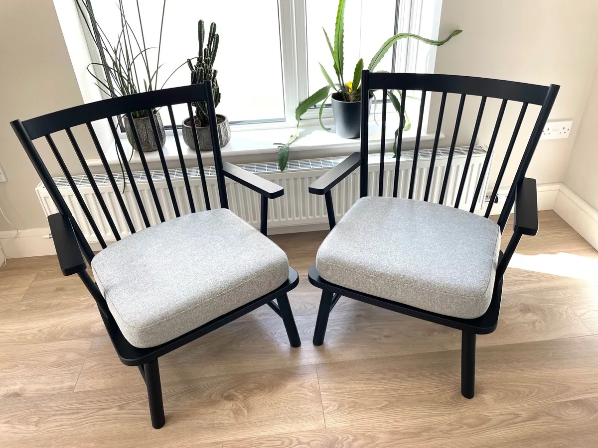 2x Armchairs IKEA PERSBOL in Black - Image 1