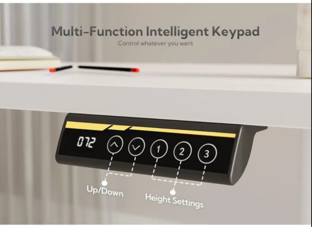 Electric Standing Desk 120x60 cm - Image 4