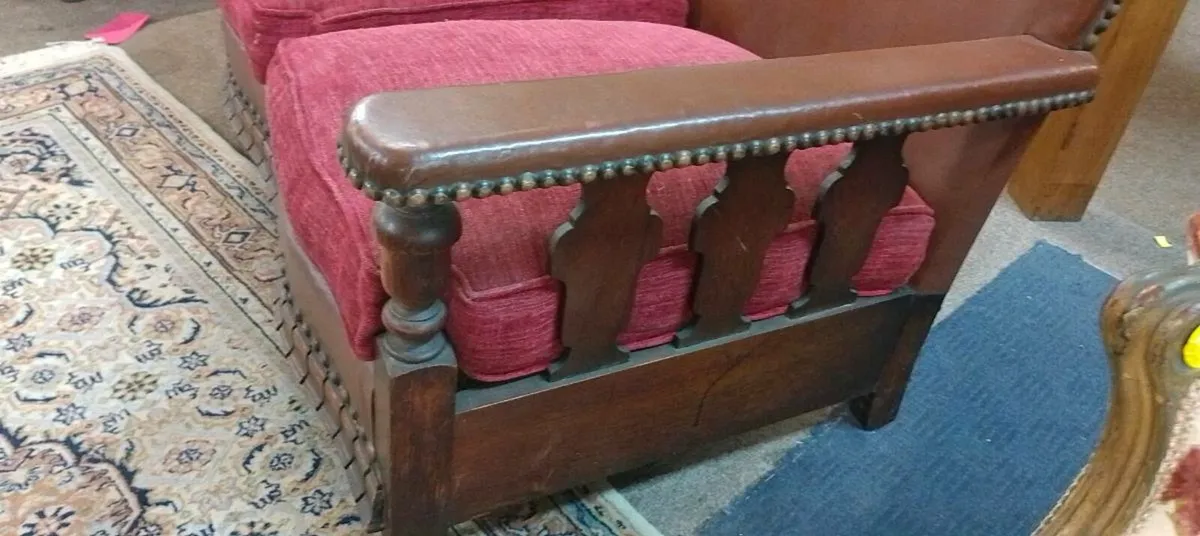 Early 20th Century Two Seat Low Sofa - Image 3