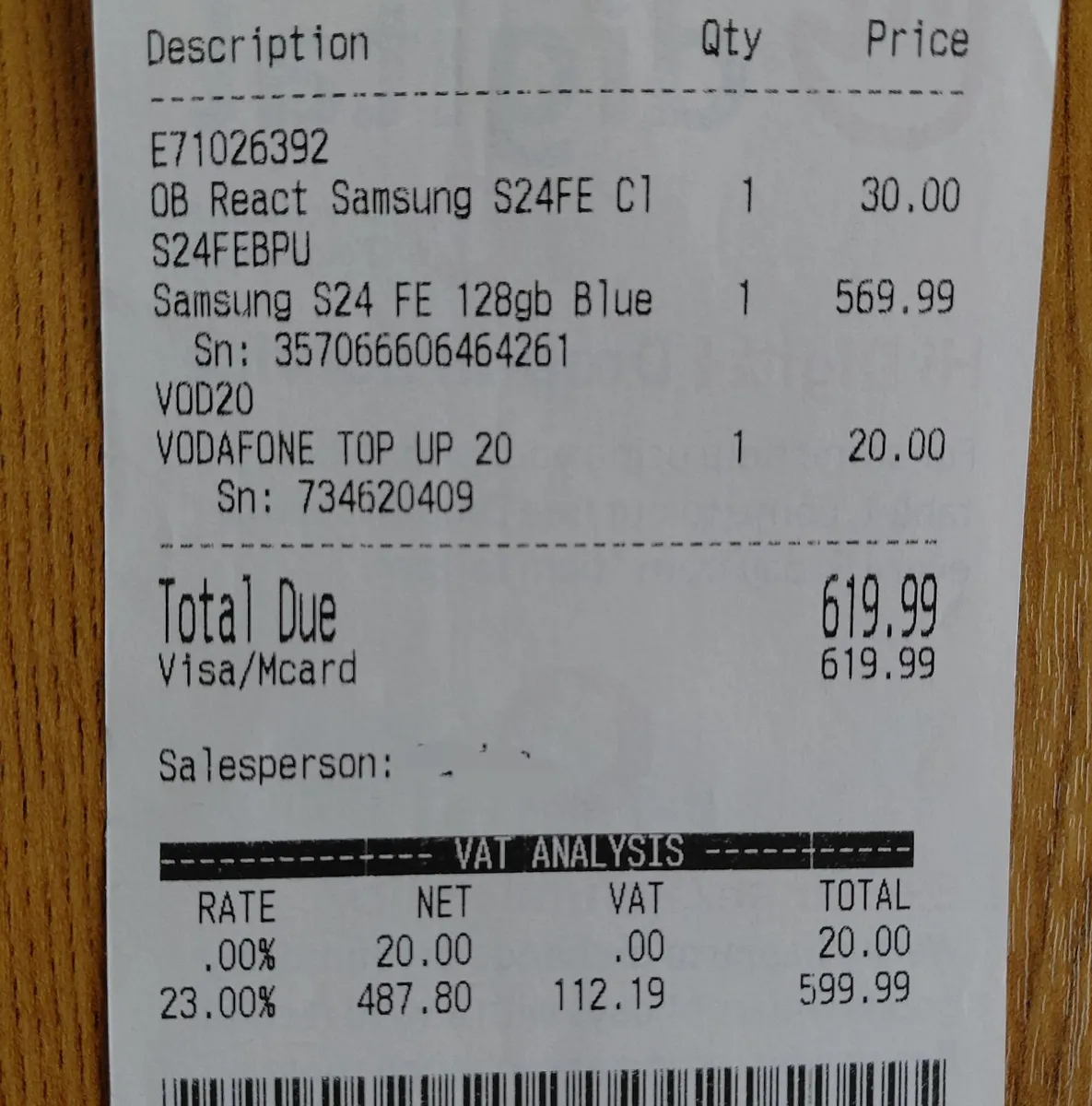 Samsung S24 FE mobile phone - Image 3