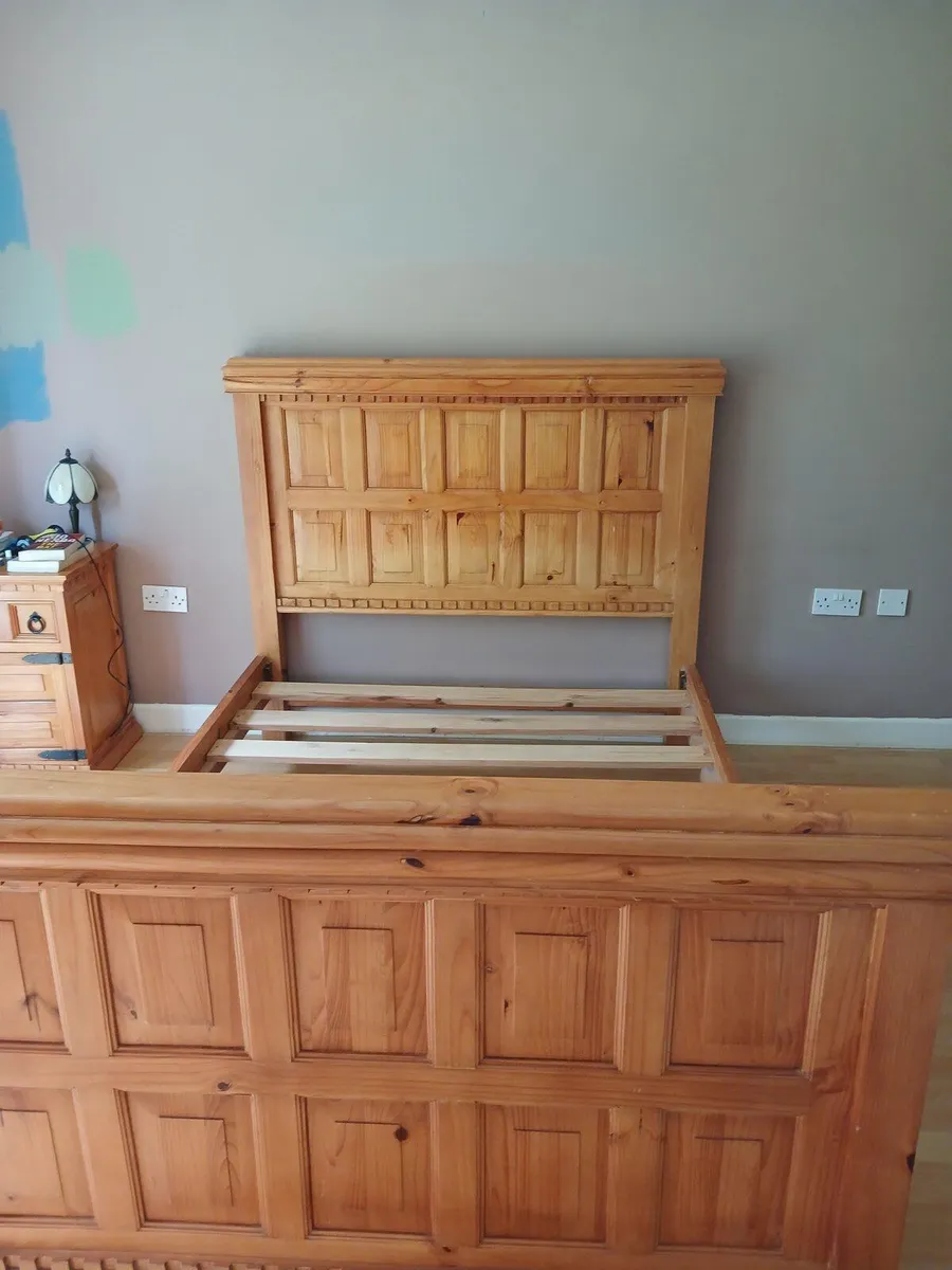 Pine double bed - Image 1