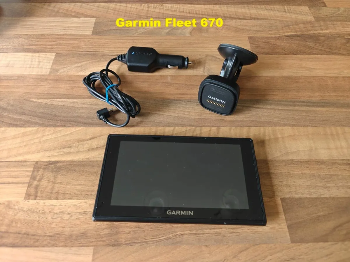 Garmin Fleet 670 HGV sat nav - Europe2025 map - Image 1